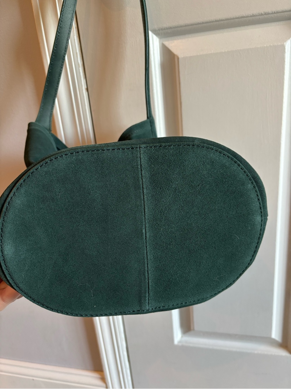 J. Crew Berkeley Bucket Bag in Midnight Foliage Suede - Picture 6 of 9